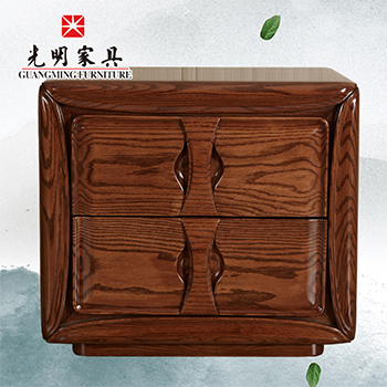【米兰体育】中式现代实木床头柜 808-1413-60